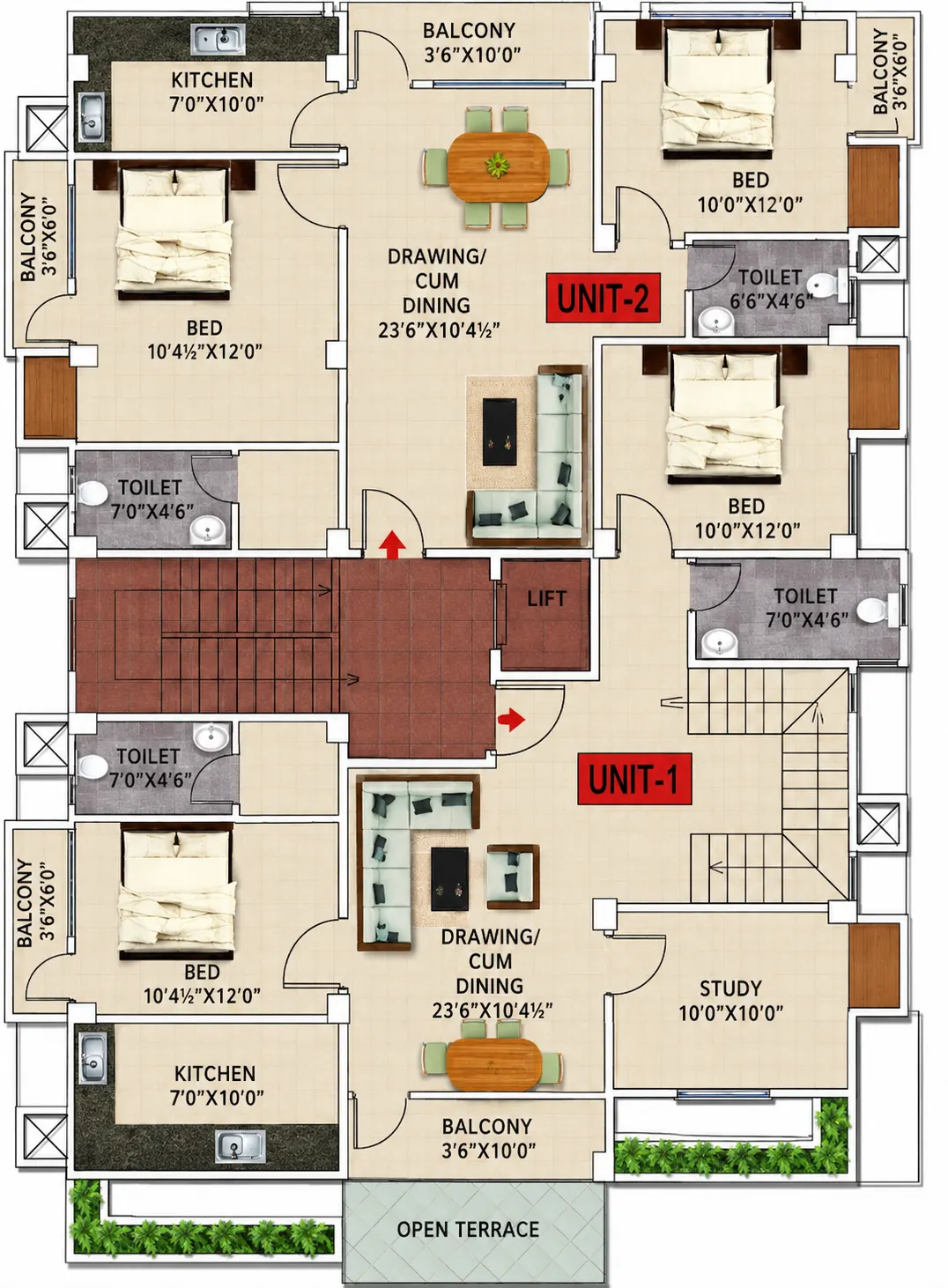Typical Floor Plan (3rd Floor)
