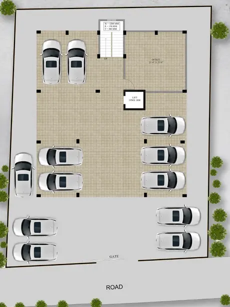 Site Plan — Ground Floor Parking