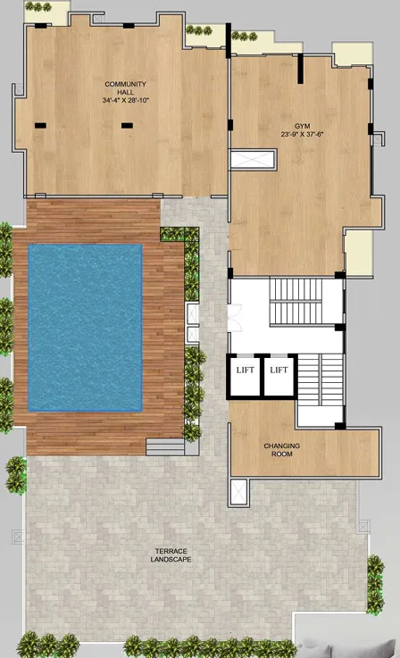 Terrace Plan Recreation Center