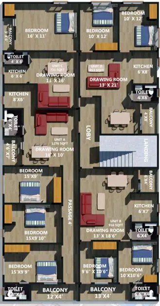 Typical Second Floor Plan